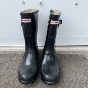 Hunter ‘Original Short' Gloss Rain Boot, Women’s, Size 8